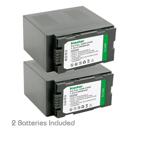 2x Kastar Battery For Panasonic Cga D54 Ag Hpx170 Ag Hpx250 Ag Hpx255 Ag Hvx200 Ebay