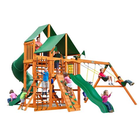 Tube Slide Swing Sets Playground Sets The Home Depot