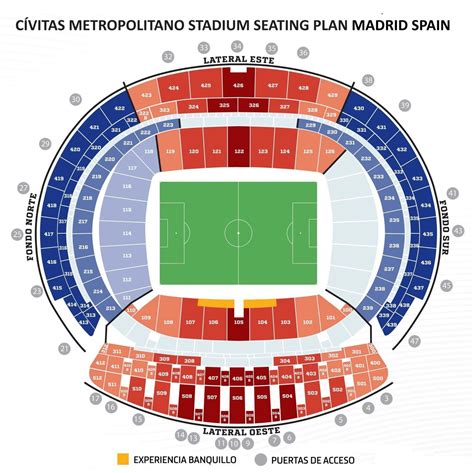 Estadio C Vitas Metropolitano Seating Map Ticket Price Parking Map