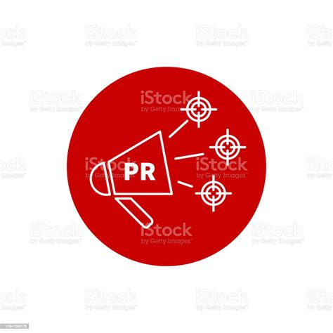 Outline Icon Pr Stock Illustration Download Image Now Advertisement