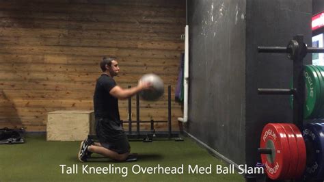 Resilient Performance Tall Kneeling Overhead Med Ball Slam Youtube