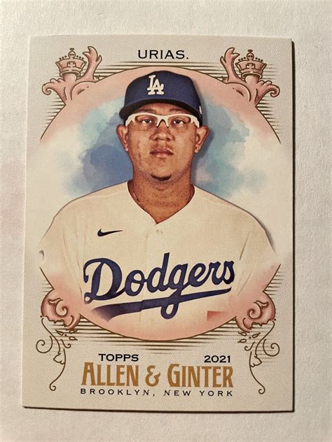 Topps Allen And Ginter Base Sp Julio Urias La Dodgers Ebay