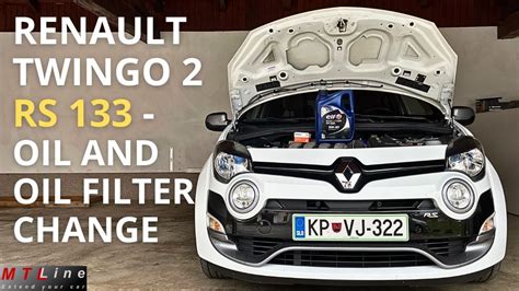 Renault Twingo Rs V Oil And Oil Filter Change Step By