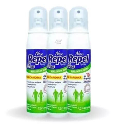 Kit Repelente De Insetos Spray Nex Repel Max Sem Perfume Un