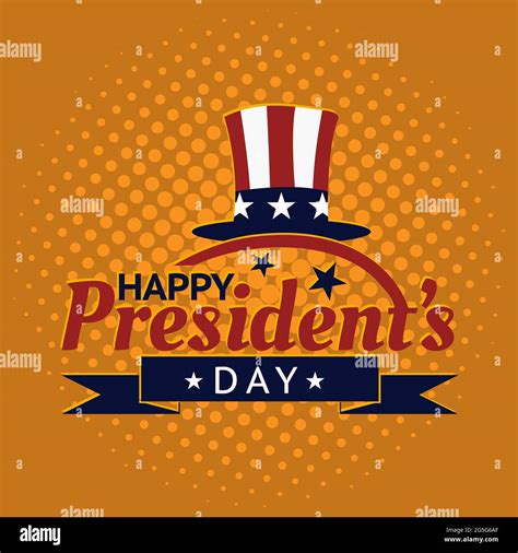 Happy Presidents Day Stock Poster Background Stock Vector