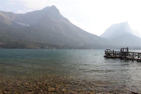 Saint Mary Lake Trail in Glacier National Park USA Stock Photo - Image ...