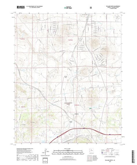 Mytopo Williams North Arizona Usgs Quad Topo Map