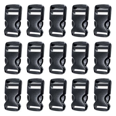 Pack Inch Side Quick Release Plastic Black Buckles Walmart