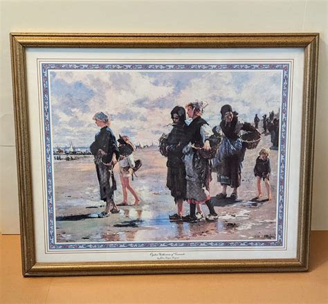 Framed Print Art Oyster Gatherers Of Cancale By John Singer Sargent Etsy