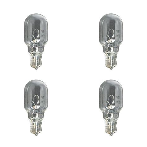 Hampton Bay 12v Lowvage 7w Incandescent Wedge Light Bulb 4 Pack The