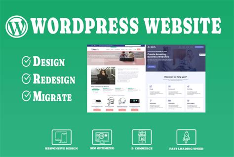 Design Redesign Rebuild Migrate Clone Fix Modern Wordpress Website By