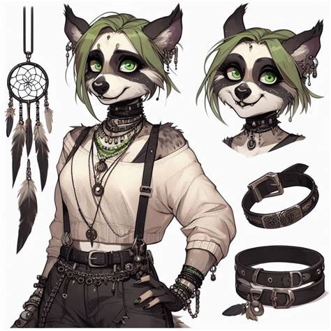 Furry Anthro Raccoon Girl By Dumpsterfireraccoon On Deviantart