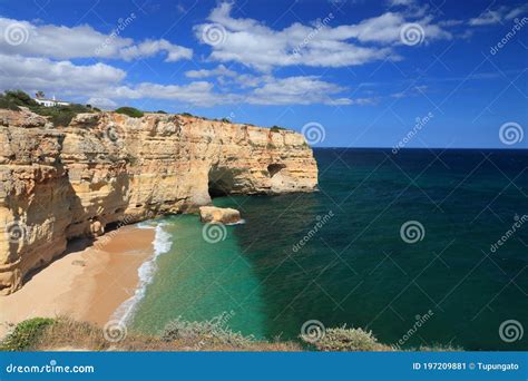 Algarve Regionsstrand Stockbild Bild Von Strand Nave 197209881