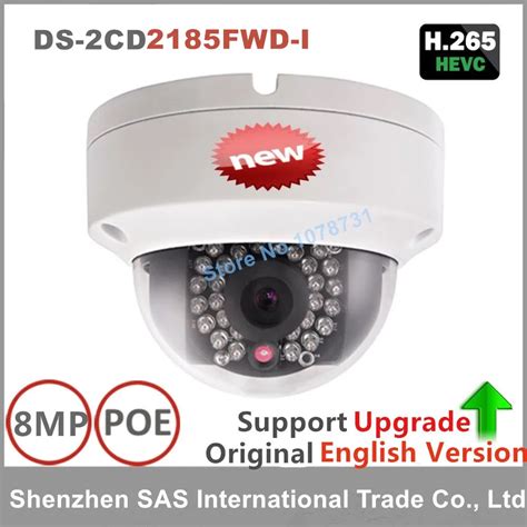 Hikvision Original English Surveillance Camera DS 2CD2185FWD I 8MP Dome