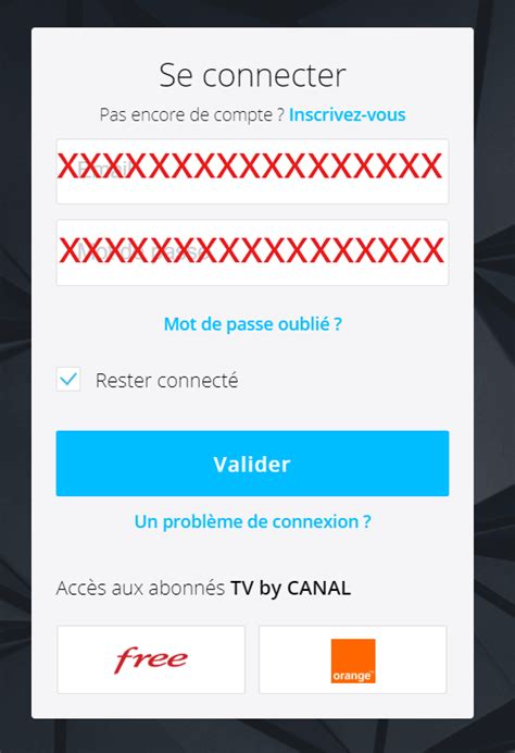 Compte Canal Se connecter à mon espace client Mycanal