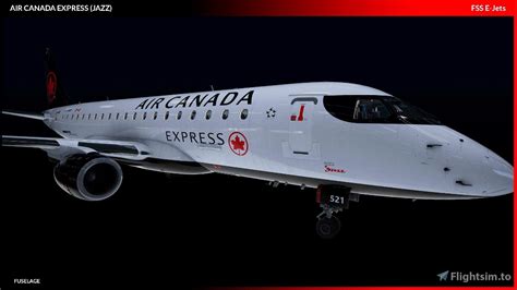 Official Fss E175 Air Canada Jazz For Microsoft Flight Simulator