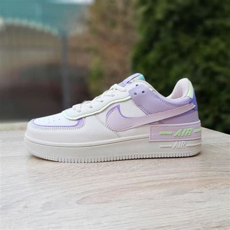 Купить Кроссовки женские Nike Air Force 1 Shadow летние, кожаные найк ...