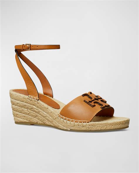 Tory Burch Ines Leather Double T Espadrilles Neiman Marcus