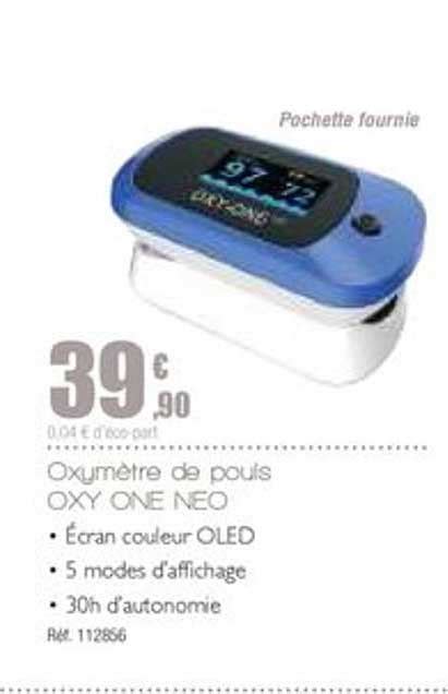 Promo Oxymètre De Pouls Oxy One Neo chez Bastide iCatalogue fr