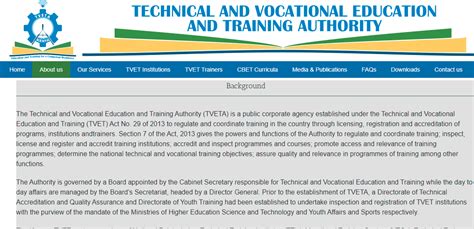 Tvets Courses List In Kenya Ke