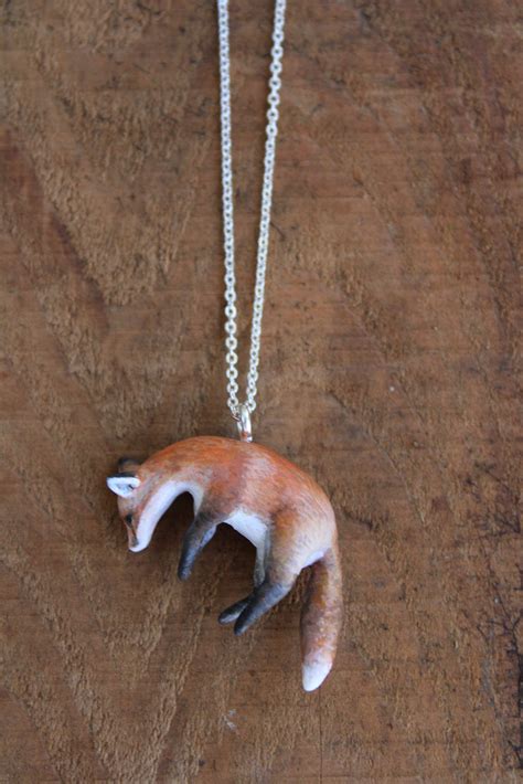 Pouncing Fox Necklace