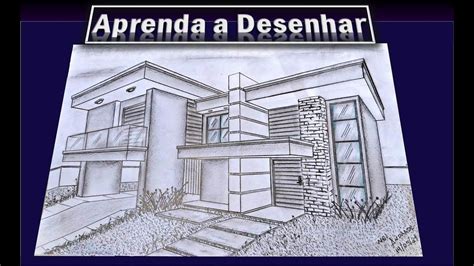 Aprenda A Desenhar Esta Linda Casa Moderna C Pontos De Fuga Passo A