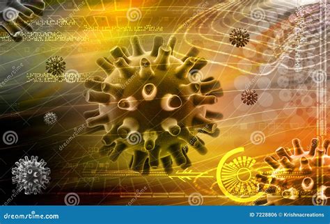 Herpes Simplex Virus Particle Structure Stock Image Cartoondealer