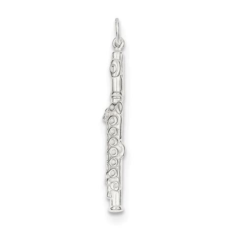 Sterling Silver Flute Charm Qc7113