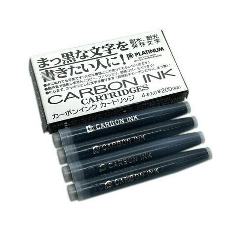 Platinum Carbon Ink Cartridges - Pack of 4