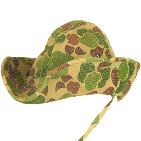 Original Us Vietnam War Duck Hunter” Camouflage Slouch Boonie Hat W