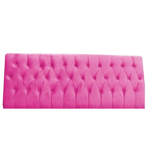 Cabeceira De Cama Painel Helena Solteiro Cm Suede Rosa Pink Mazzaron