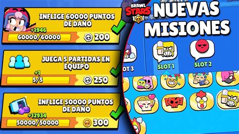 Nuevo Recompensas Con Las Nuevas Misiones De Brawl Stars Youtube