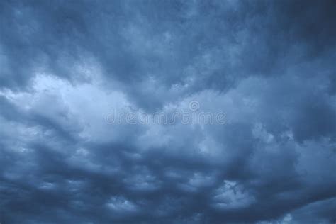 Stormy clouds in the sky stock illustration. Illustration of summer - 257321603