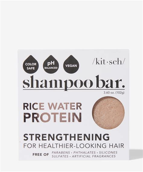 Kitsch Rice Water Protein Strengthening Shampoo Bar At Beauty Bay