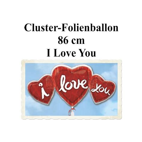 Partydekoration Und Luftballons Im Shop Folienballon I Love You Herz