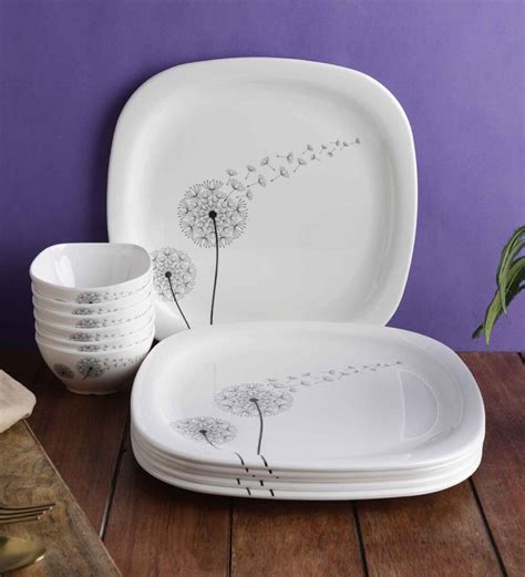 Buy Servewell Flutter Piece Melamine Dinner Set By Vareesha Online