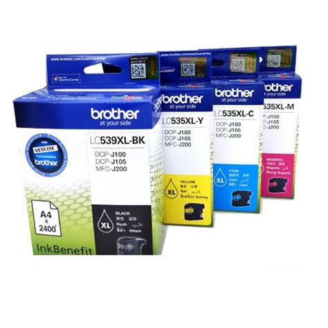 Brother LC539XL Black LC535XL Cyan Magenta Yellow Original Ink