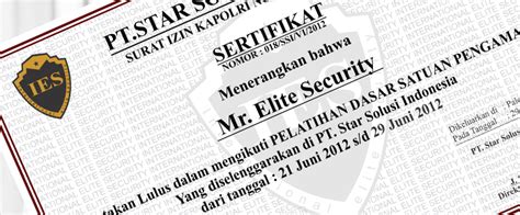 Detail Contoh Sertifikat Pelatihan Security Koleksi Nomer