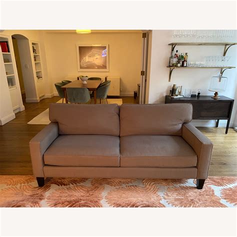 Havertys Contemporary Gray Sofa Aptdeco