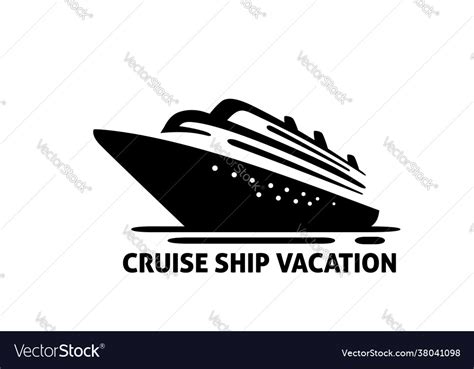 Cruise Ship Logo Icon Royalty Free Vector Image