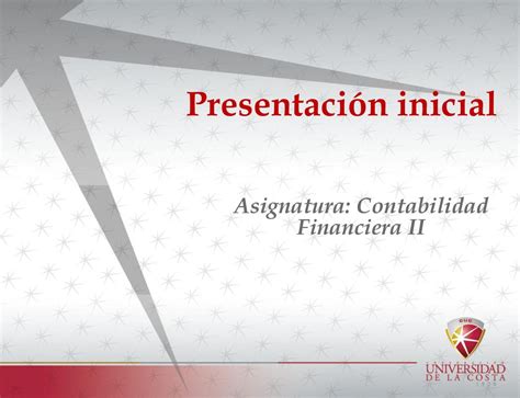 Asignatura Contabilidad Financiera II Ppt Descargar