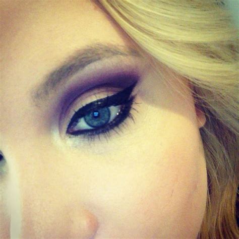 Purple eye makeup!