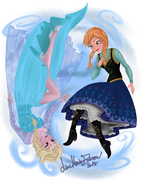 Elsa And Anna Frozen Fan Art 38571696 Fanpop