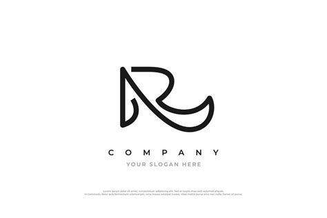 Initial Letter R Monogram Logo Design Vector 23157861 Vector Art At