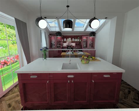 Burgundy Kitchen on Behance