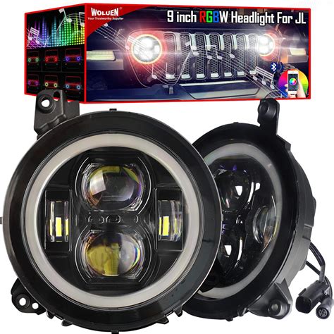 Amazon Sunpie Inch Rgbw Halo Led Head Lights With Fog Lights