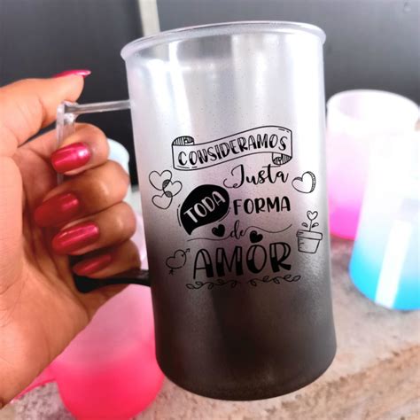 Caneca de Chopp Degradê Personalizada Elo7 Produtos Especiais