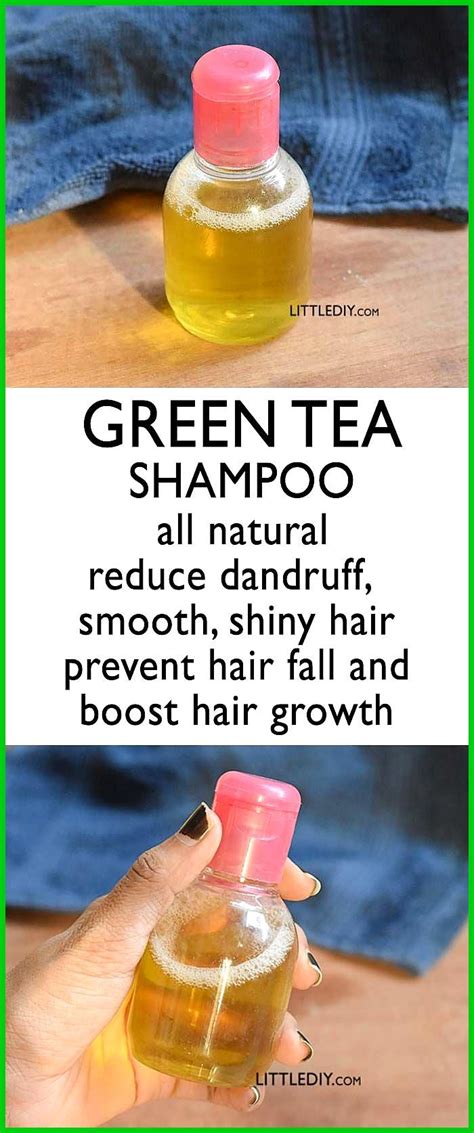 Diy Green Tea Hair Growth Shampoo Little Diy For A Healthy Hair Growth It Is Best To Use A Sha