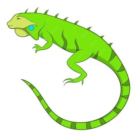 Premium Vector Iguana Icon Cartoon Illustration Of Iguana Vector Icon