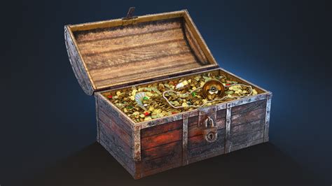 Artstation 3d Model Pirate Treasure Chest Stubborn 3d Pirate Treasure Chest Pirate